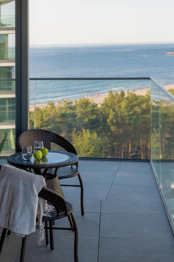 Royallux Apartment Waves Resort & Spa - Sea View From Balcony By Renters Prestige ミエンジズドロイェ エクステリア 写真